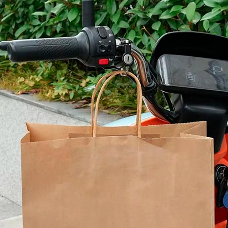 gancho para sacolas moto