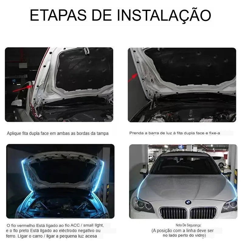 LED universal sequencial para carro 12v